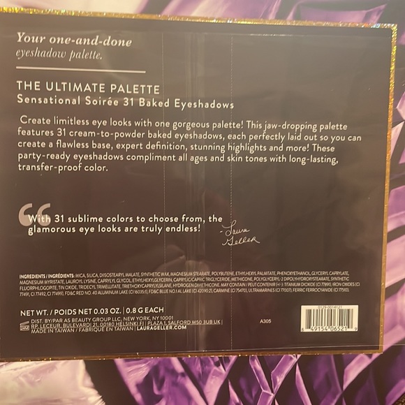 New Unused Laura Geller "The Ultimate" sensational soirée Eyeshadow Palette - Picture 3 of 5